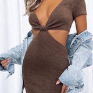 White fox last summer mini dress